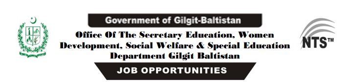 Gilgit Baltistan education Department jobs