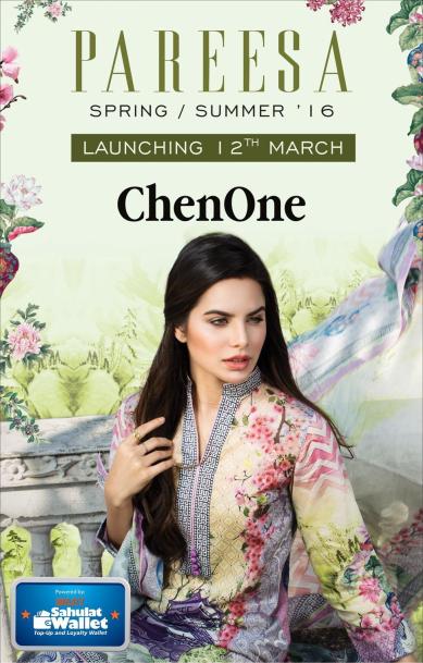 Chen One Pareesa Lawn Collection 2016 