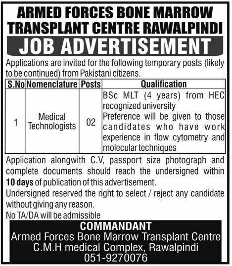 Medical Technologists JOBS