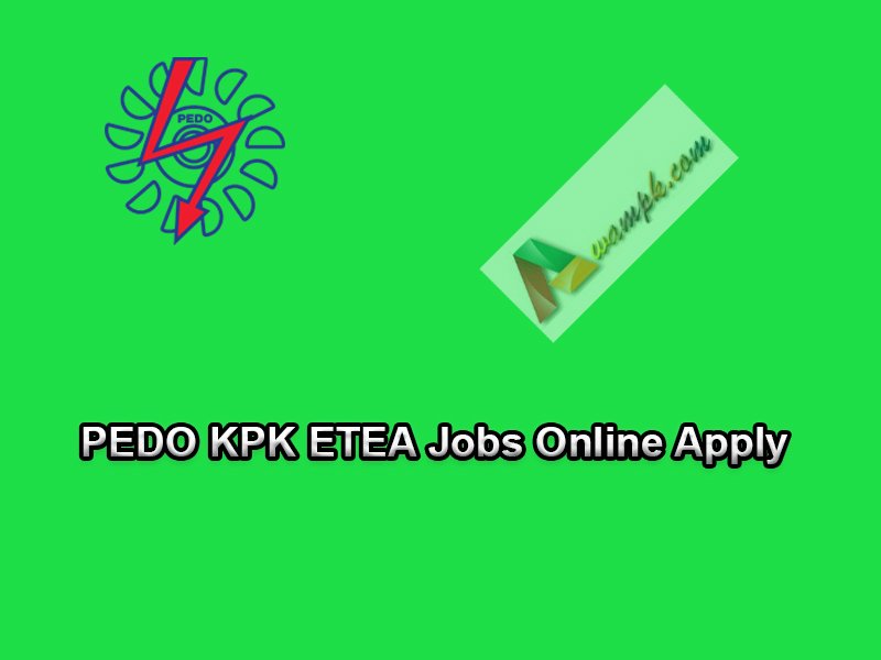 PEDO KPK ETEA Jobs Online Apply
