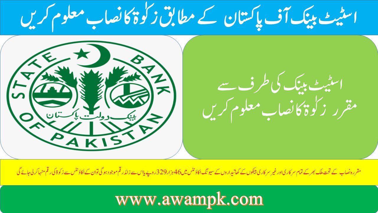 state bank Zakat Nisab 1441/2020 in Pakistan