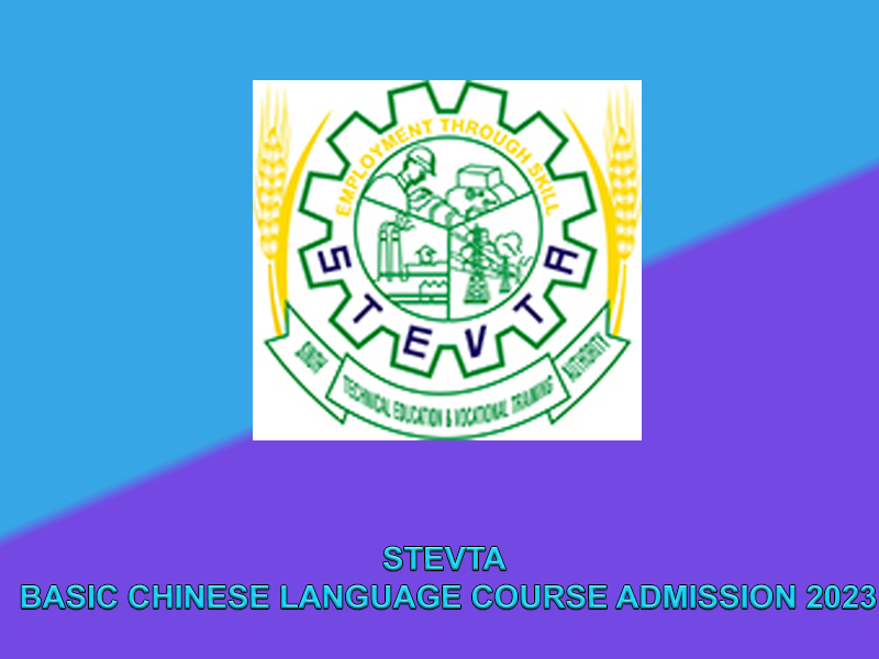 STEVTA BASIC CHINESE LANGUAGE COURSE ADMISSION 2023