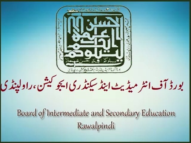 BISE Rawalpindi Online Registration, Date Sheet, Roll Number Slips and Forms