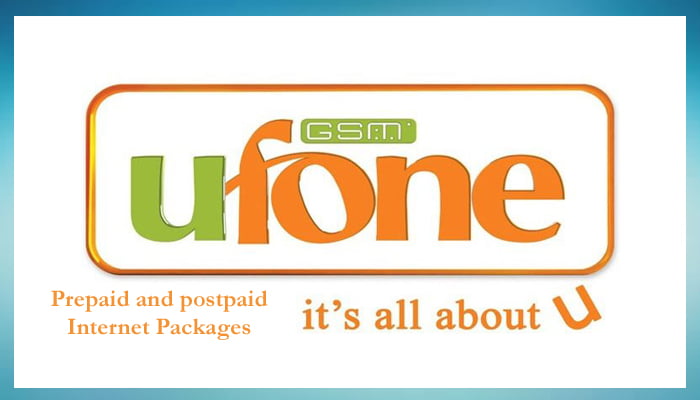 Ufone Internet Packages Hourly, Daily , Weekly and Monthly offer Prepaid and Postpaid 2020