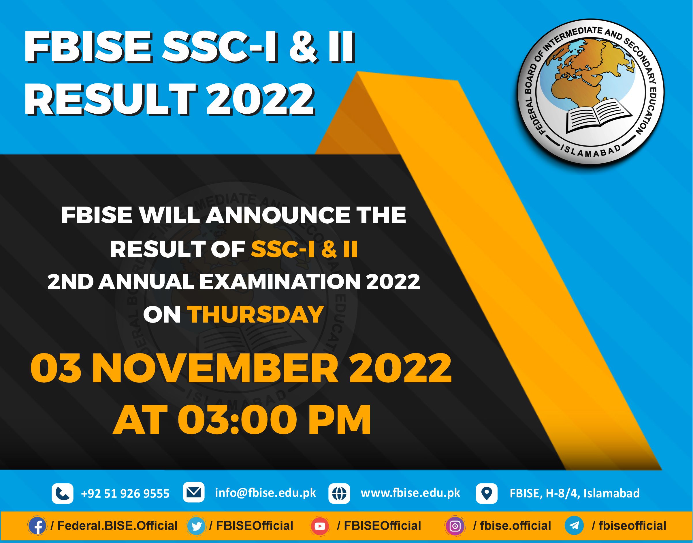 FBISE SSC-I & II RESULT 2022