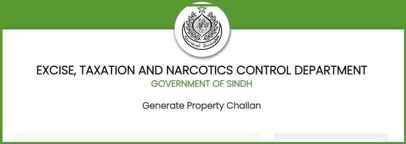 Sindh Excise Department Taxpayers Download Property Tax