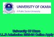 University Of Okara LL.B Admission 2023-24 Online Apply