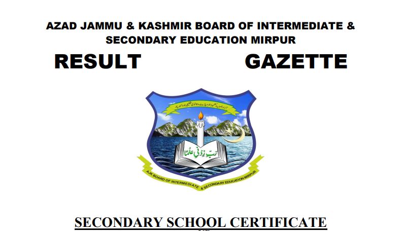 BISE AJK SSC Part II Annual Result 2023