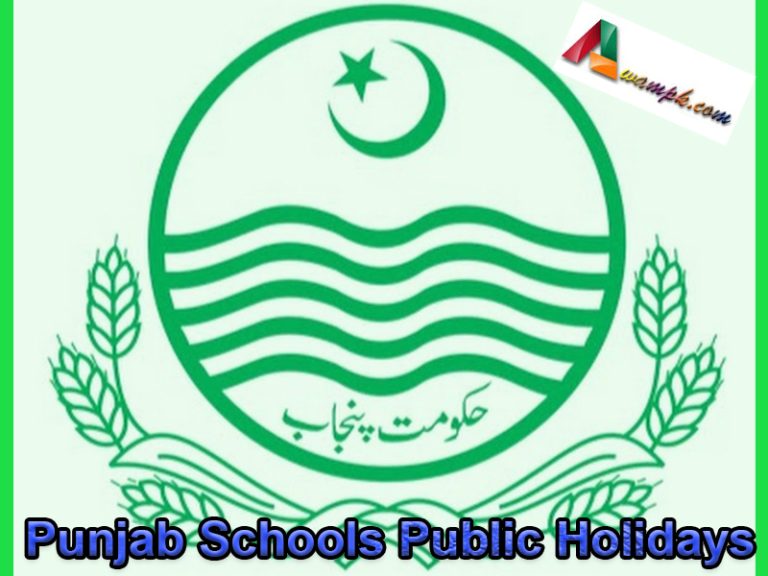 Punjab Schools Public Holidays 2024 Calendar