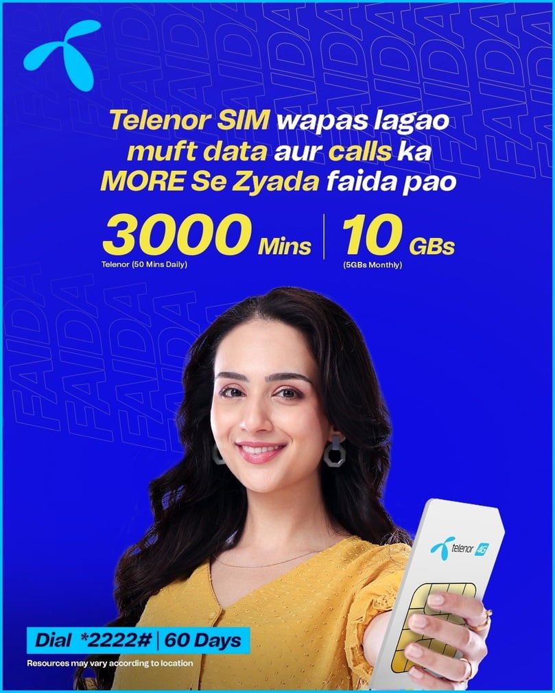 Telenor Sim Lagao offer 2022