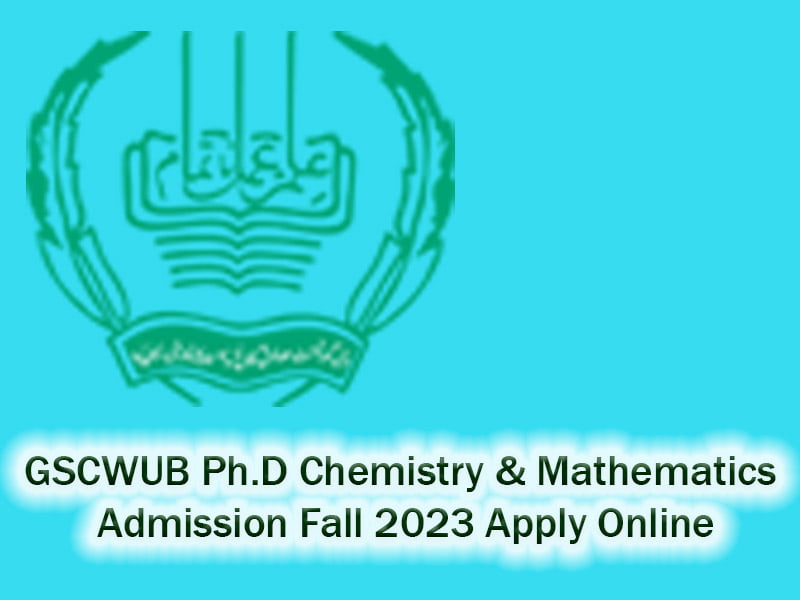 chemistry phd admission 2023