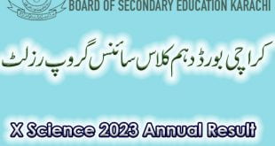 BISE Karachi SSC Part II Matric Annual Result 2023 Online