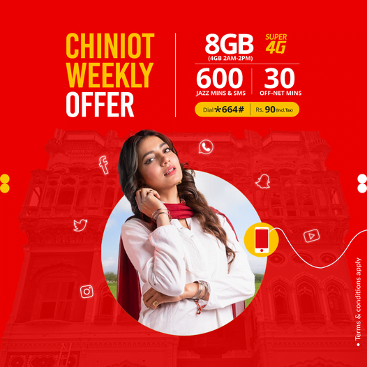 Jazz Chiniot Weekly Offer 2022