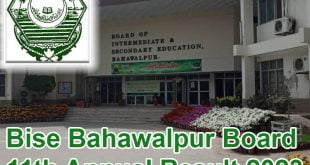 Bise Bahawalpur Board 11th Annual Result 2023