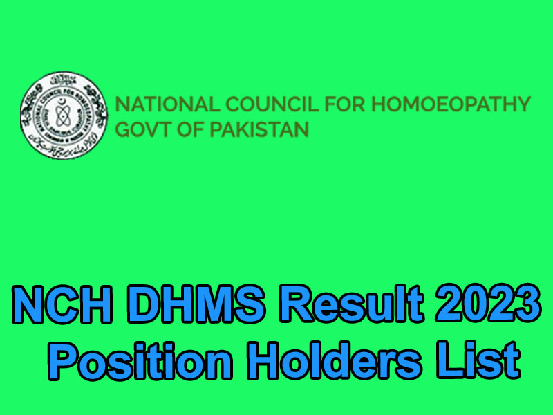 NCH DHMS Result 2023 Position Holders List