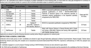 Wapda Hospital Tarbela Jobs 2023 Application Forms