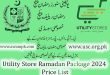Utility Store Ramadan Package 2024 List