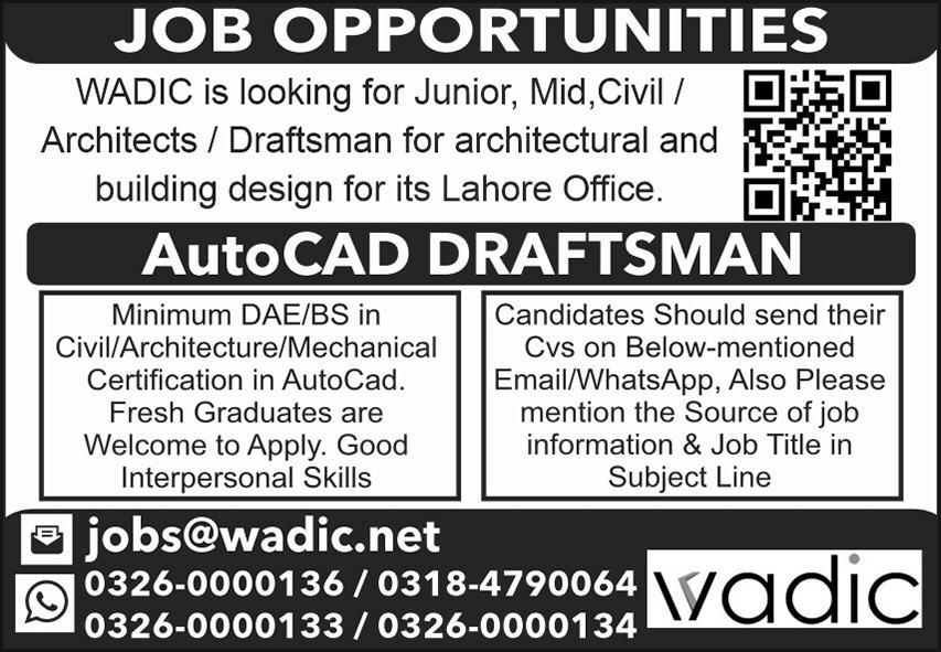 WADIC jobs 2023 Application Form 