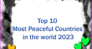 Top 10 Most Peaceful Countries in the world 2023