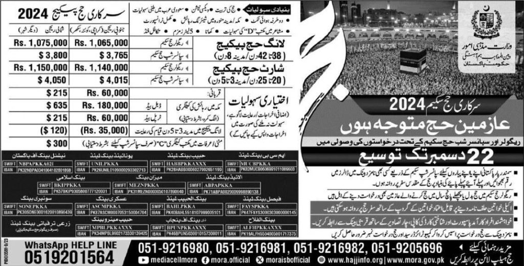 Hajj Application Forms 2024 Pakistan Online Apply