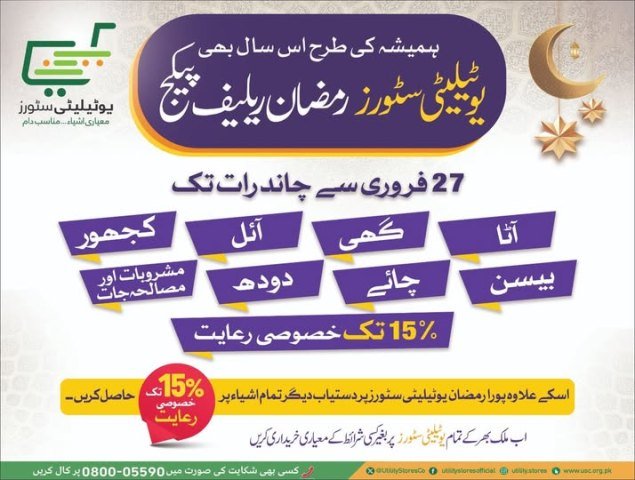 Utility store Ramadan Package 2025 Check Eligibility For Ramazan Subsidy