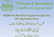 PSHealth Punjab IRMNCH & Nutrition Program Punjab Jobs 2024 LHV Application Form