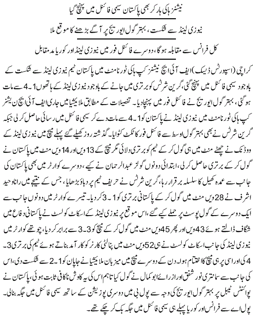 FIH Nations Cup 2025 Schedule